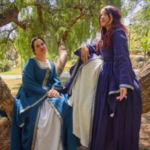 Conjunto vestido medieval con corsé “Dafne” | Lino 100 % Renacimiento XV