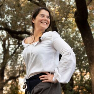 Camisa medieval de lino mujer “Elena” | LARP y recreación