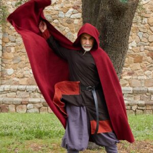 Capa medieval con capucha “Dagmar” | Capa LARP unisex