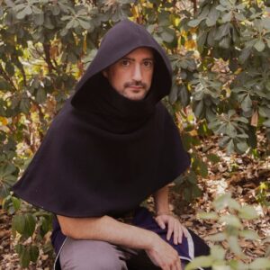 Capucha vikinga de lana “Oberón” | Capucha medieval LARP