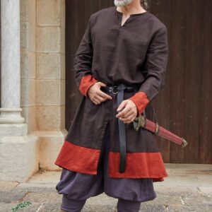 Túnica medieval de lino 100 % “Conrad” | Tabardo medieval